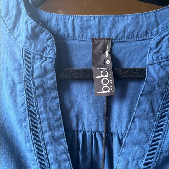 BOBI USA| cotton midi dress in Naval blue | size small - Picture 8 of 9